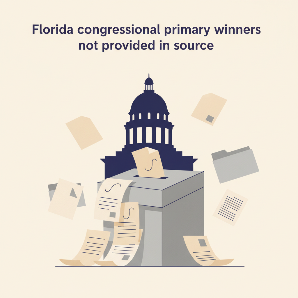 Florida congressional primary winners not provided in source